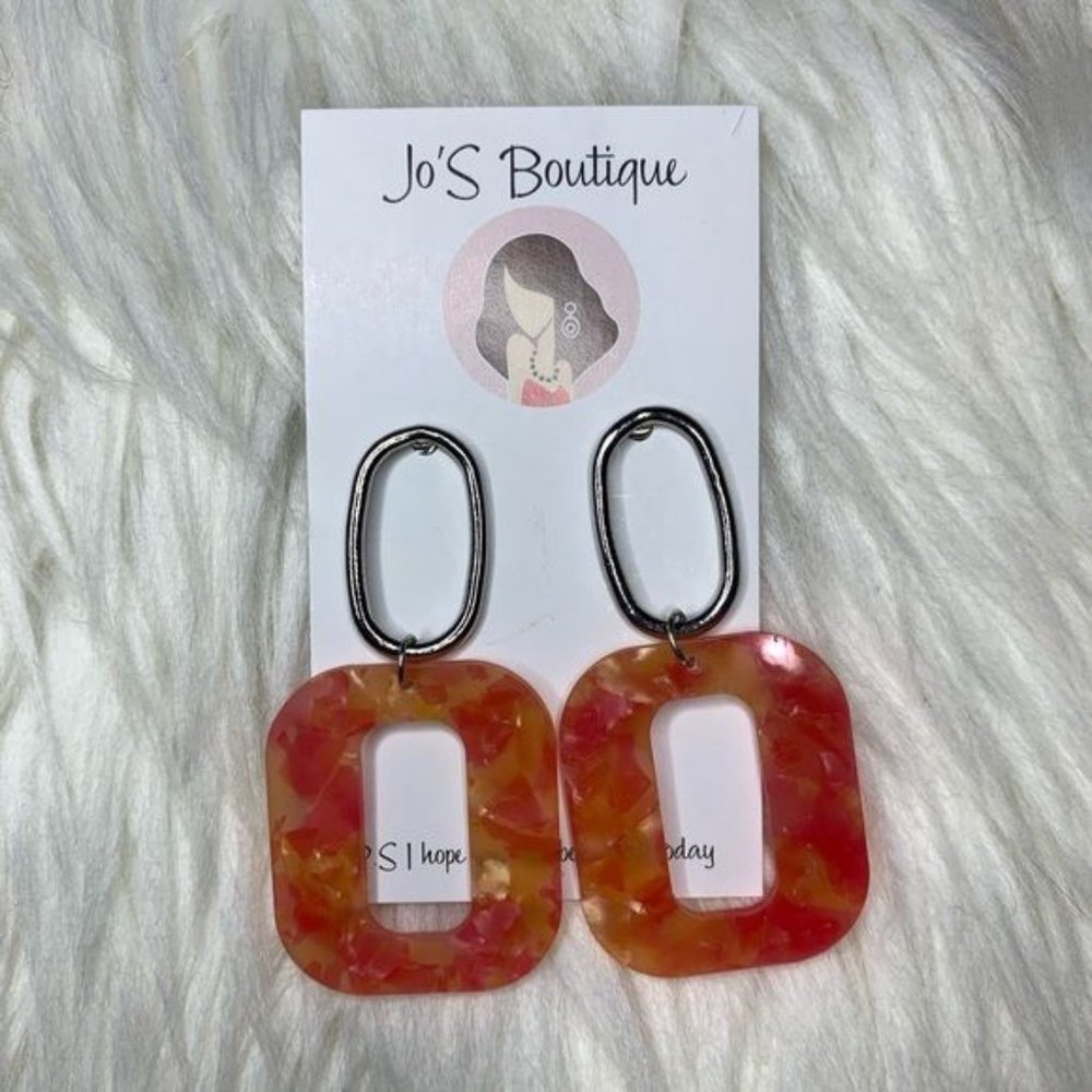 3x $12- Orange and Yellow earrings